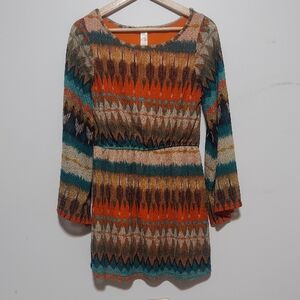 Yahada Multicolor Knit Tunic Top